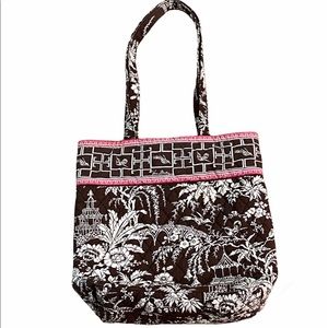 Vera Bradley Tote Bag Imperial Toile Shoulder Bag